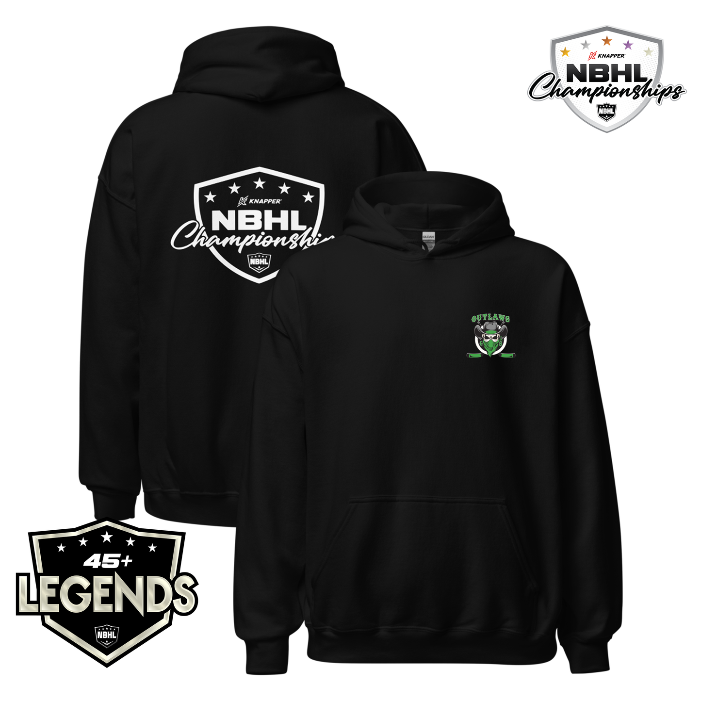 New Jersey Immortals 2025 NBHL Championships Team Hoodie