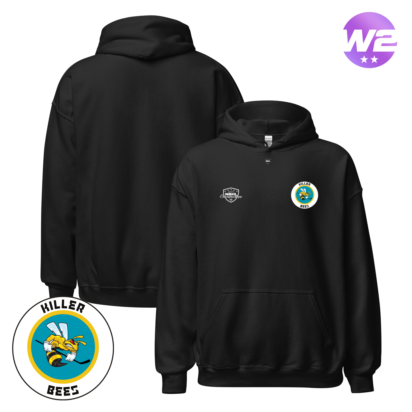 Brookline Killer Bees 2026 NBHL Cup Team Hoodie