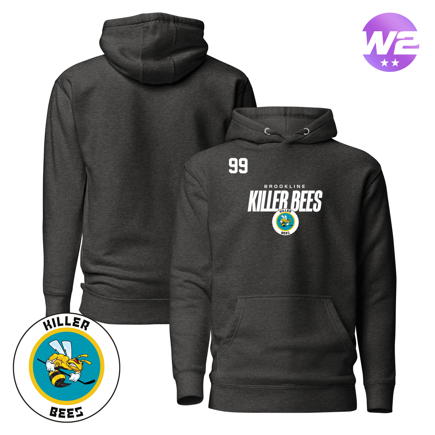 Brookline Killer Bees 2026 Performance Player Hoodie