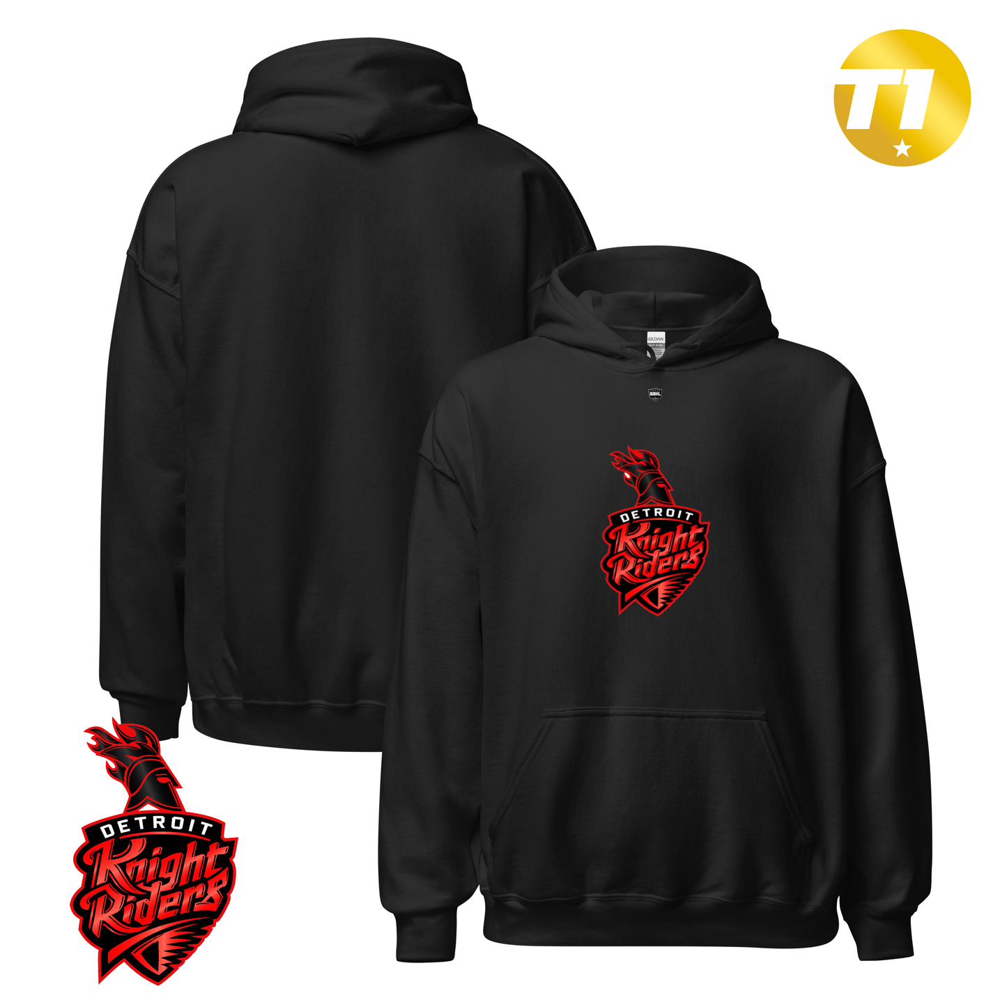 Detroit Knight Riders 2026 Classic Logo Hoodie