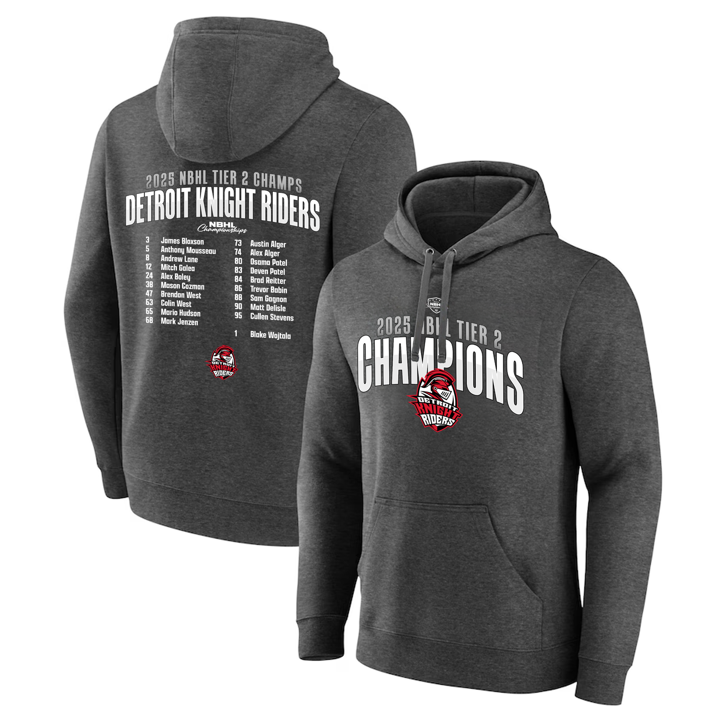 Detroit Knight Riders Tier 2 Champions Hoodie
