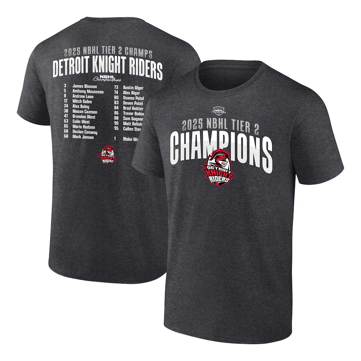 Detroit Knight Riders Tier 2 Champions T-Shirt