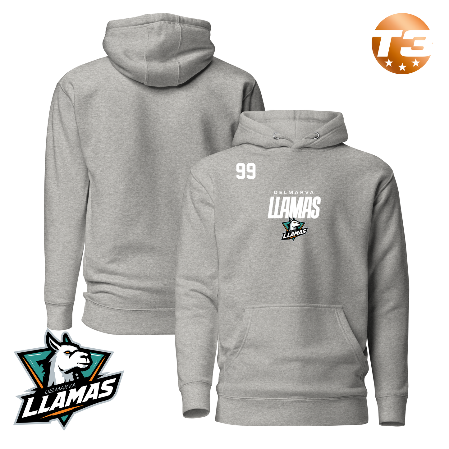 Delmarva Llamas 2026 Performance Player Hoodie
