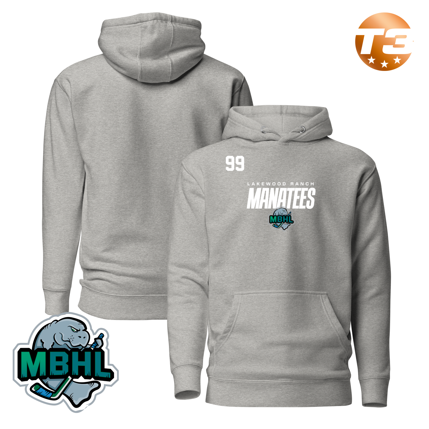 Lakewood Ranch Manatees 2026 Performance Player Hoodie