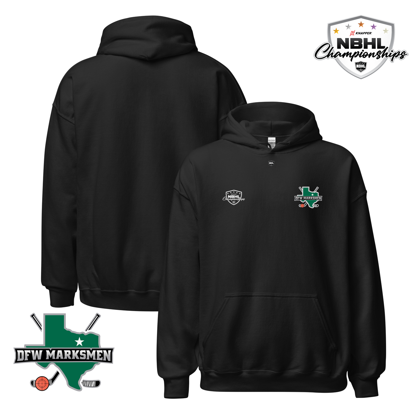 Dallas Fort Worth Marksmen 2026 NBHL Cup Team Hoodie