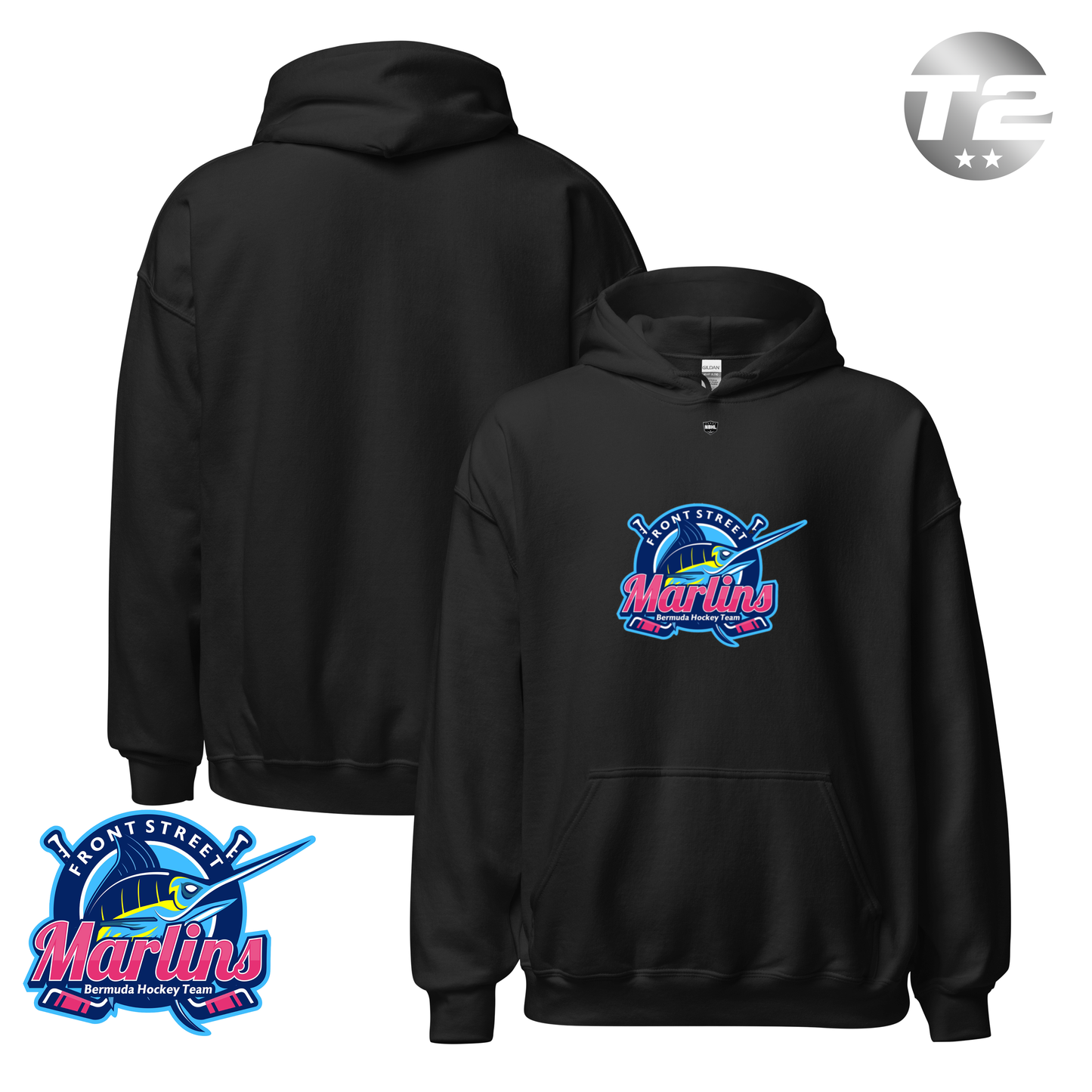 Front Street Marlins 2026 Classic Logo Hoodie