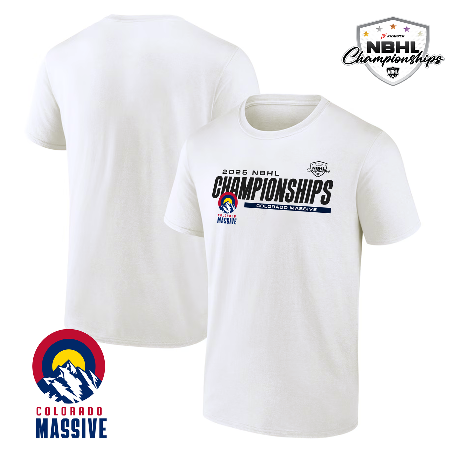 Colorado Massive 2025 NBHL Championships T-Shirt