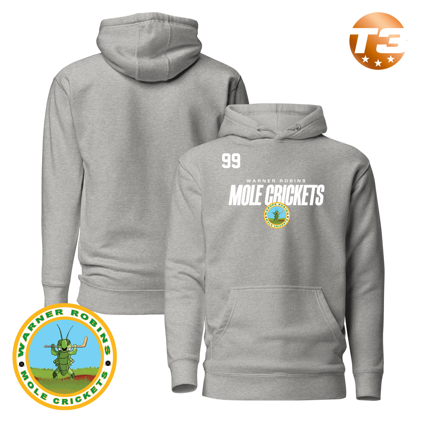Warner Robins Mole Crickets 2026 Performance Player Hoodie