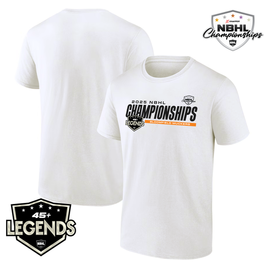 Bloomfield Muckers 2025 NBHL Championships Team T-Shirt