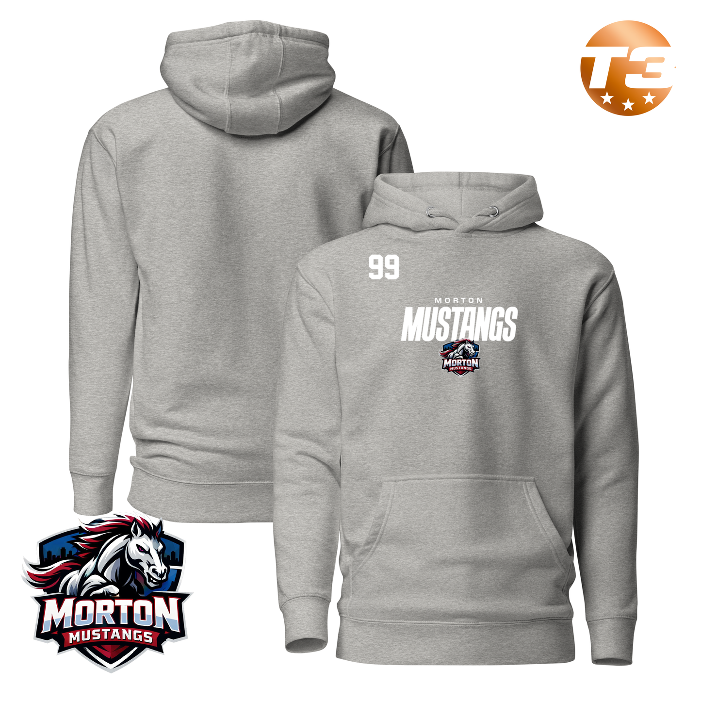 Morton Mustangs 2026 Performance Player Hoodie