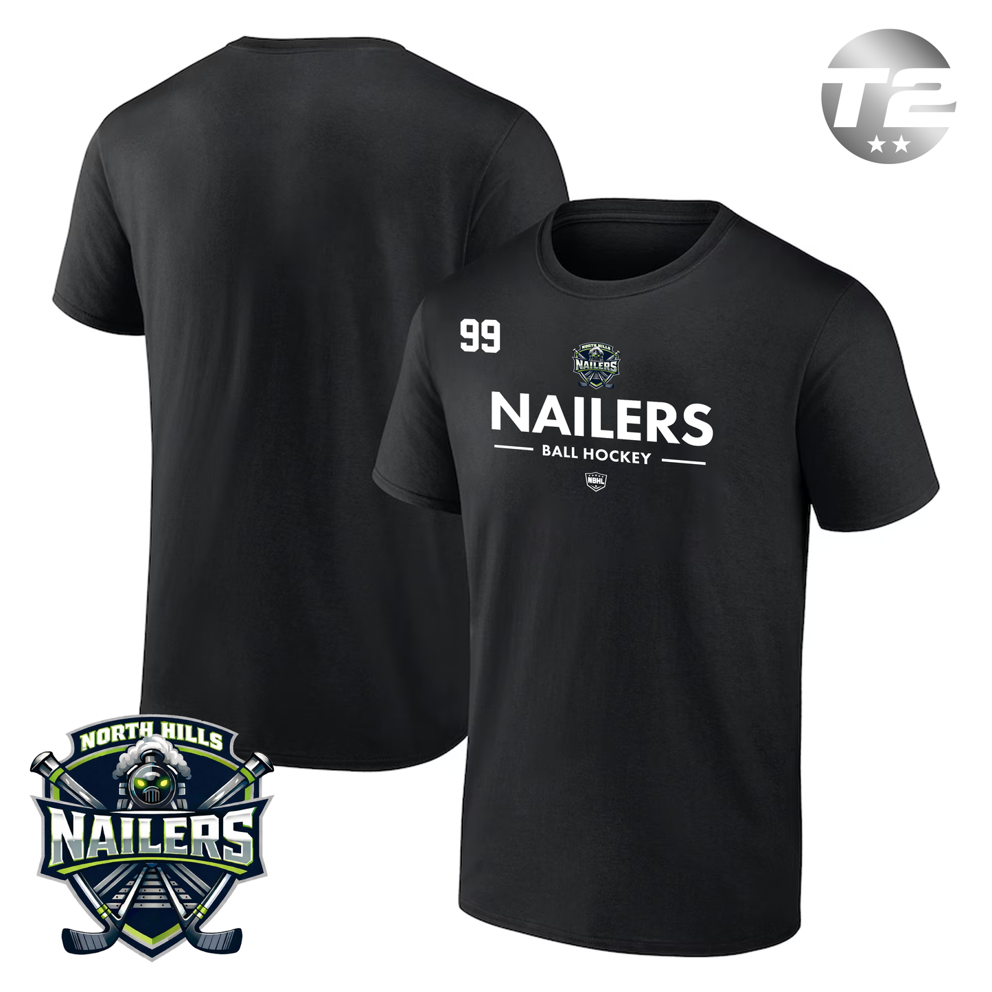 North Hills Nailers 2026 Authentic Pro Primary T-Shirt