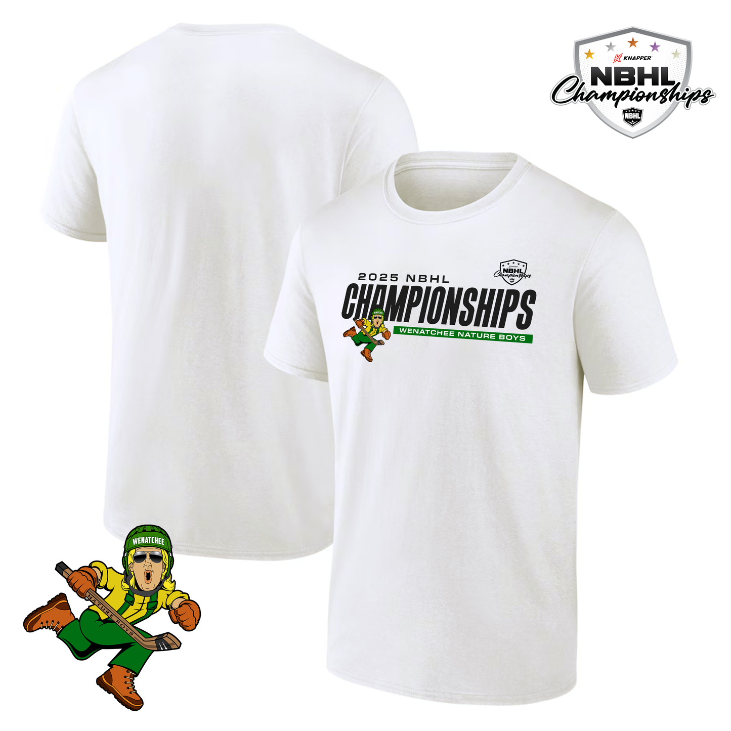 Wenatchee Nature Boys 2025 NBHL Championships T-Shirt