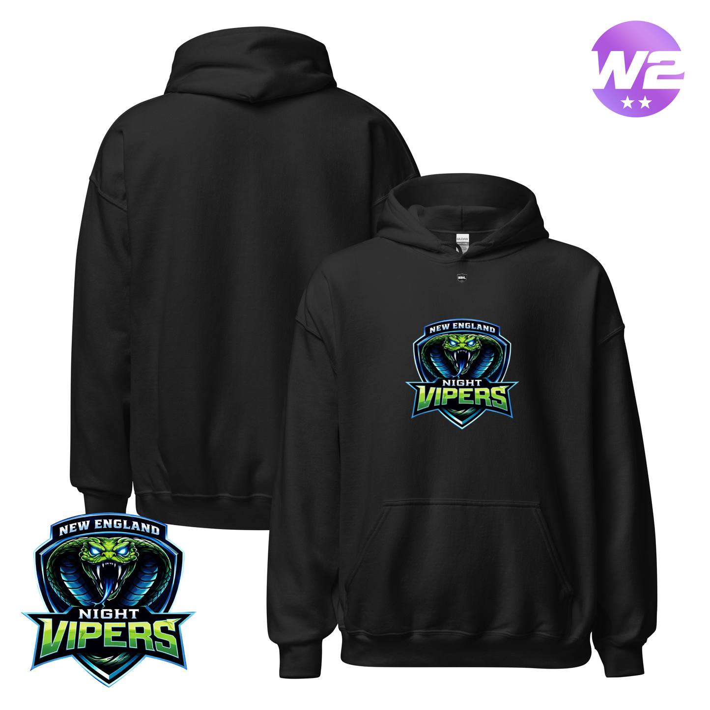 New England Night Vipers 2026 Classic Logo Hoodie