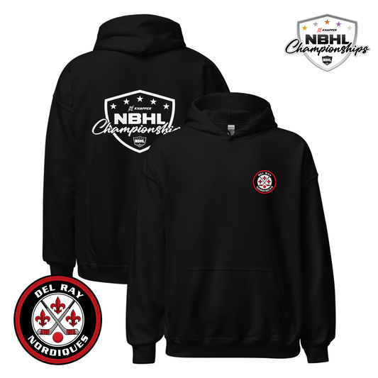 Del Ray Nordiques 2025 NBHL Championships Team Hoodie