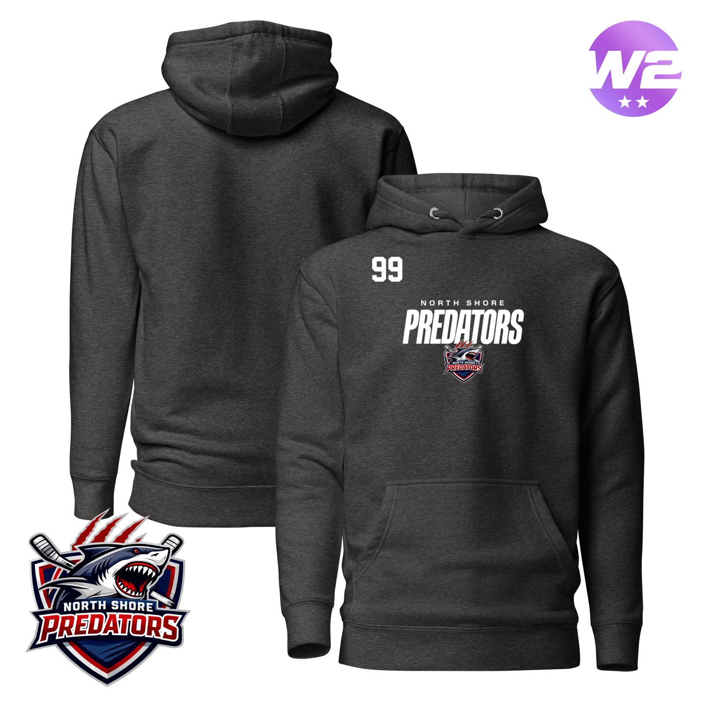 North Shore Predators 2026 Performance Player Hoodie