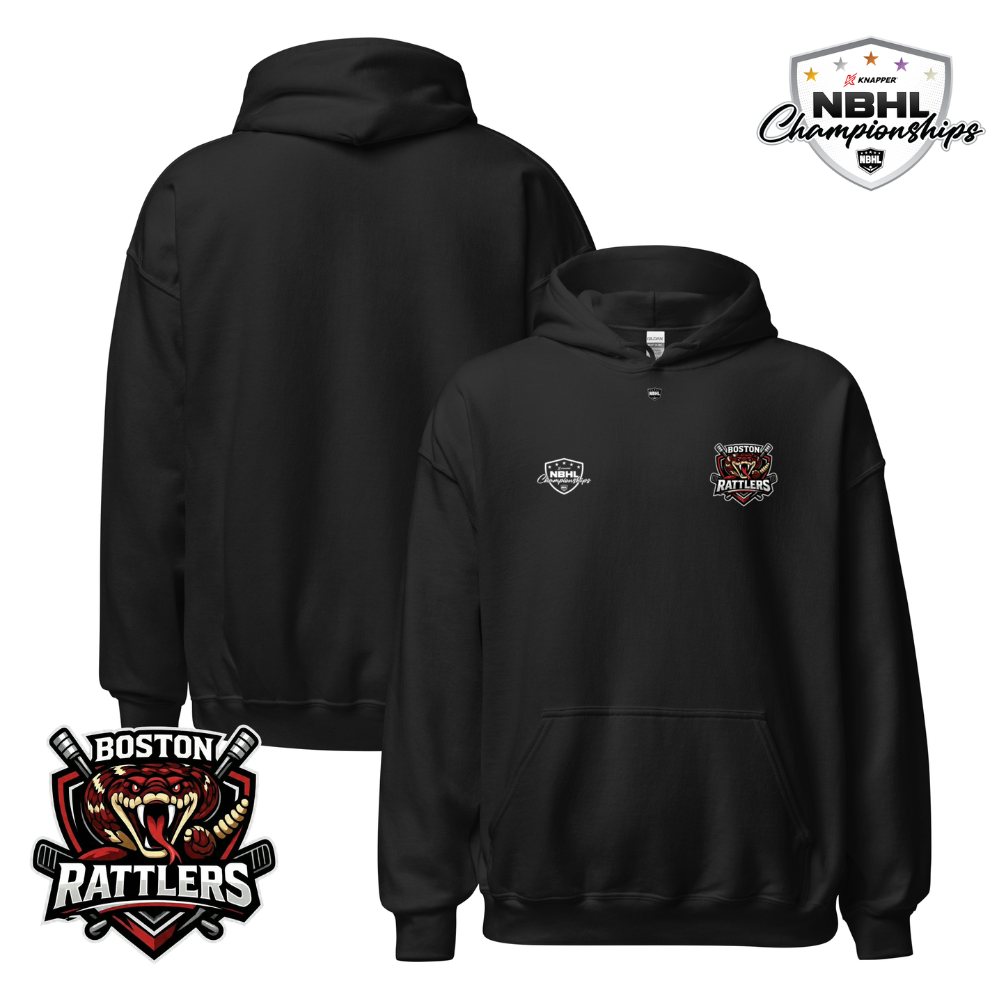 Boston Rattlers 2026 NBHL Cup Team Hoodie