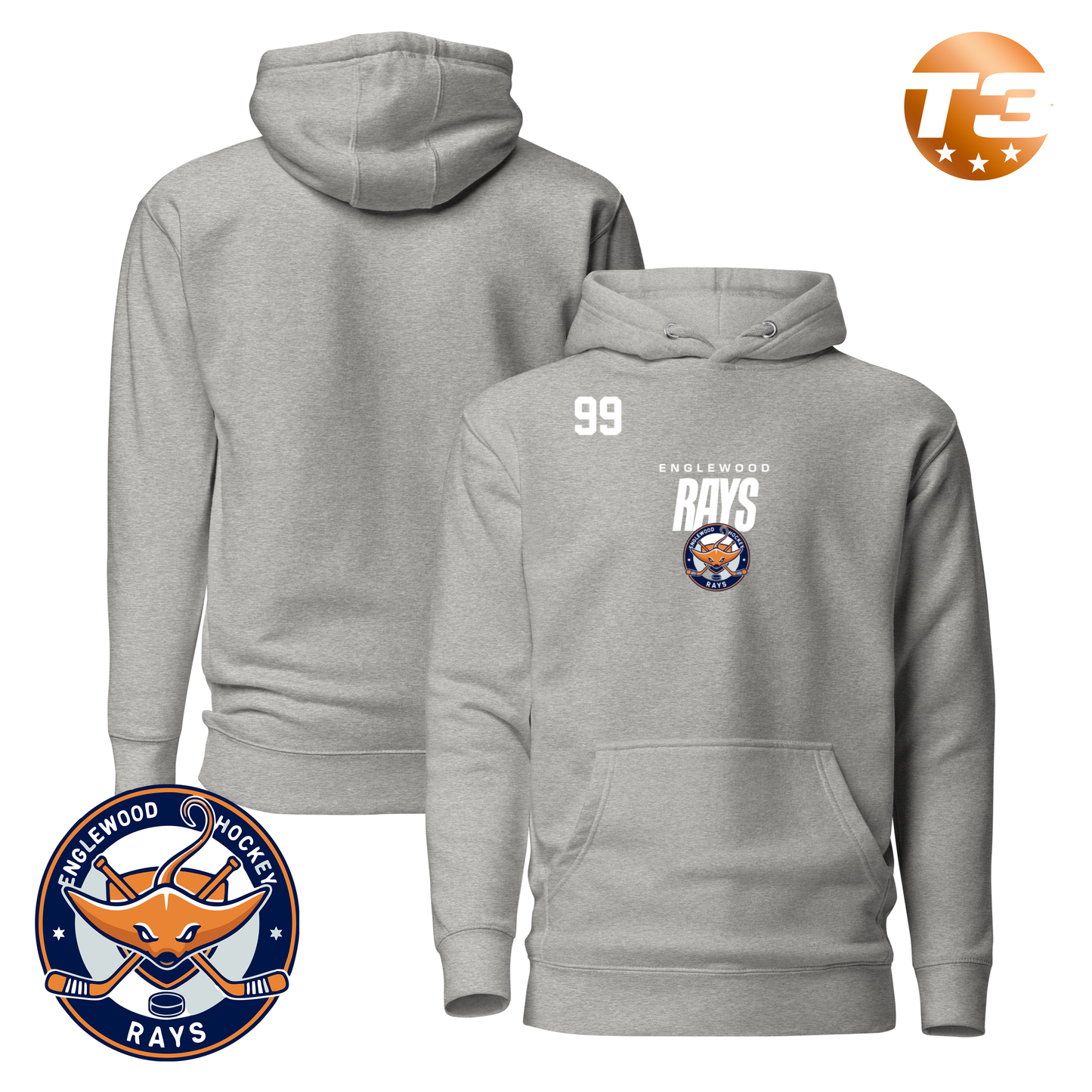 Englewood Rays 2026 Performance Player Hoodie