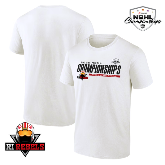 Rhode Island Rebels 2025 NBHL Championships T-Shirt
