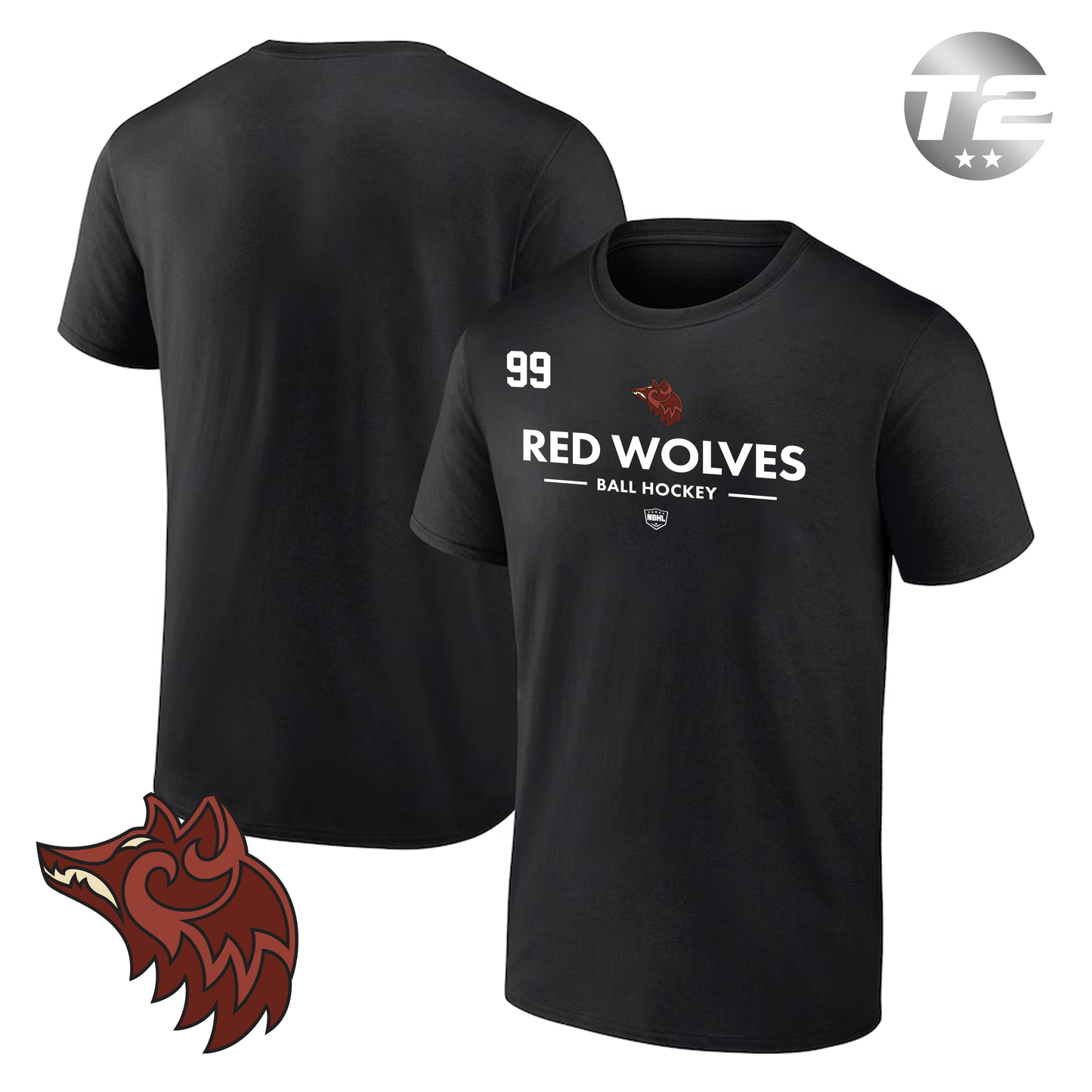 Raleigh Red Wolves 2026 Authentic Pro Primary T-Shirt
