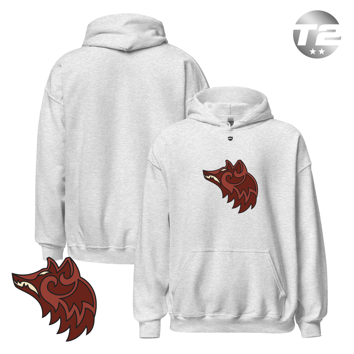 Raleigh Red Wolves 2026 Classic Logo Hoodie