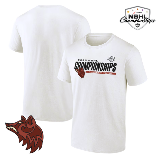 Raleigh Red Wolves 2025 NBHL Championships T-Shirt