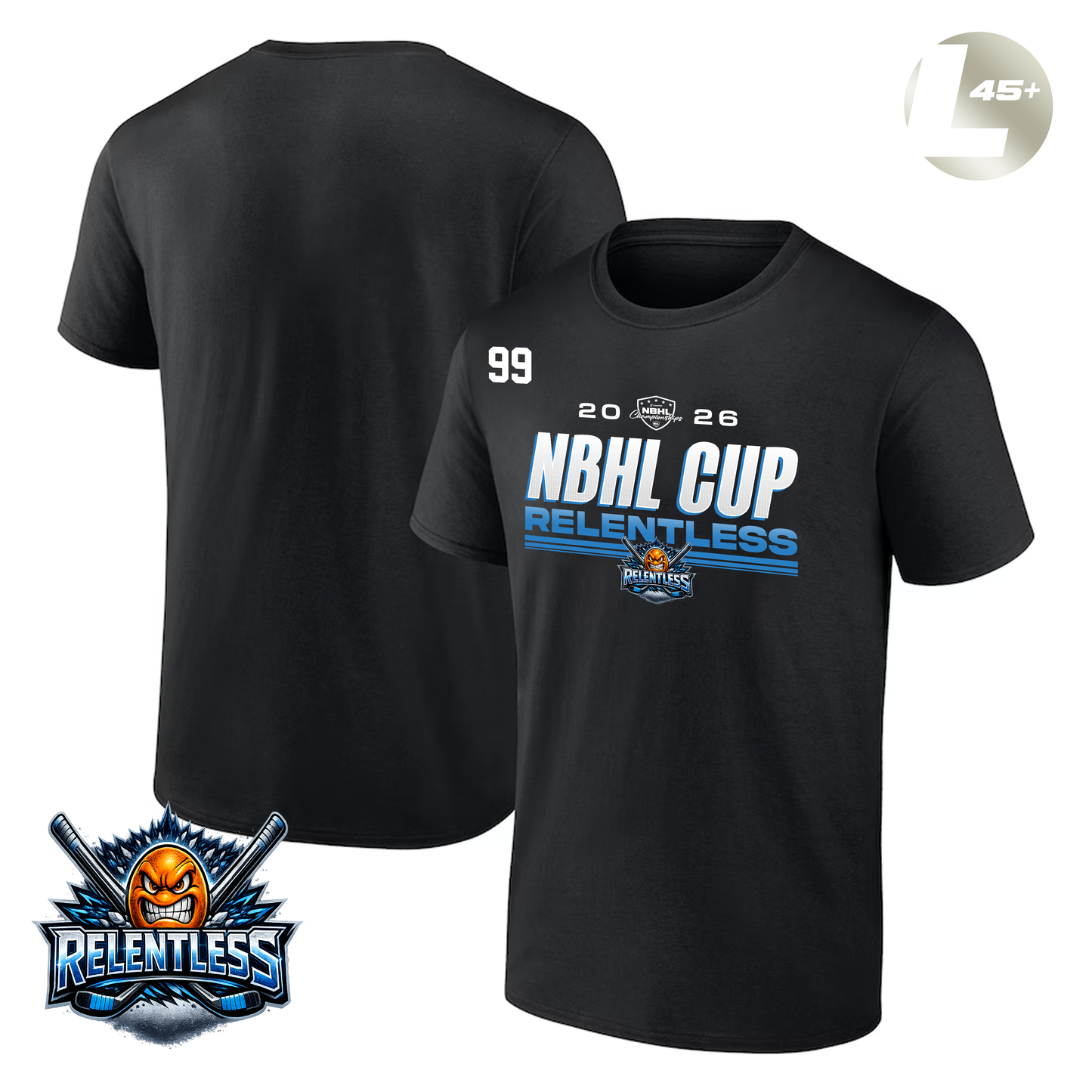 Long Island Relentless 2026 NBHL CUP PLAYER TEE