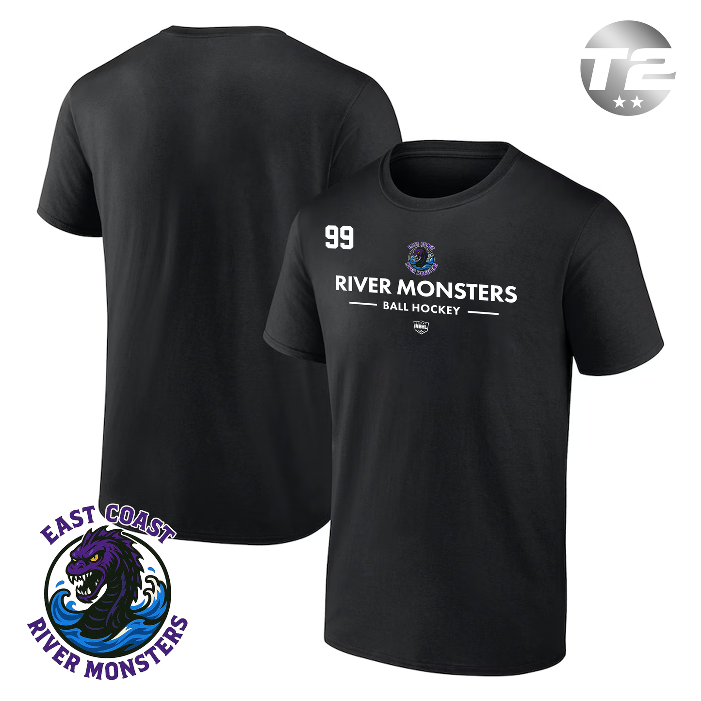 East Coast River Monsters 2026 Authentic Pro Primary T-Shirt