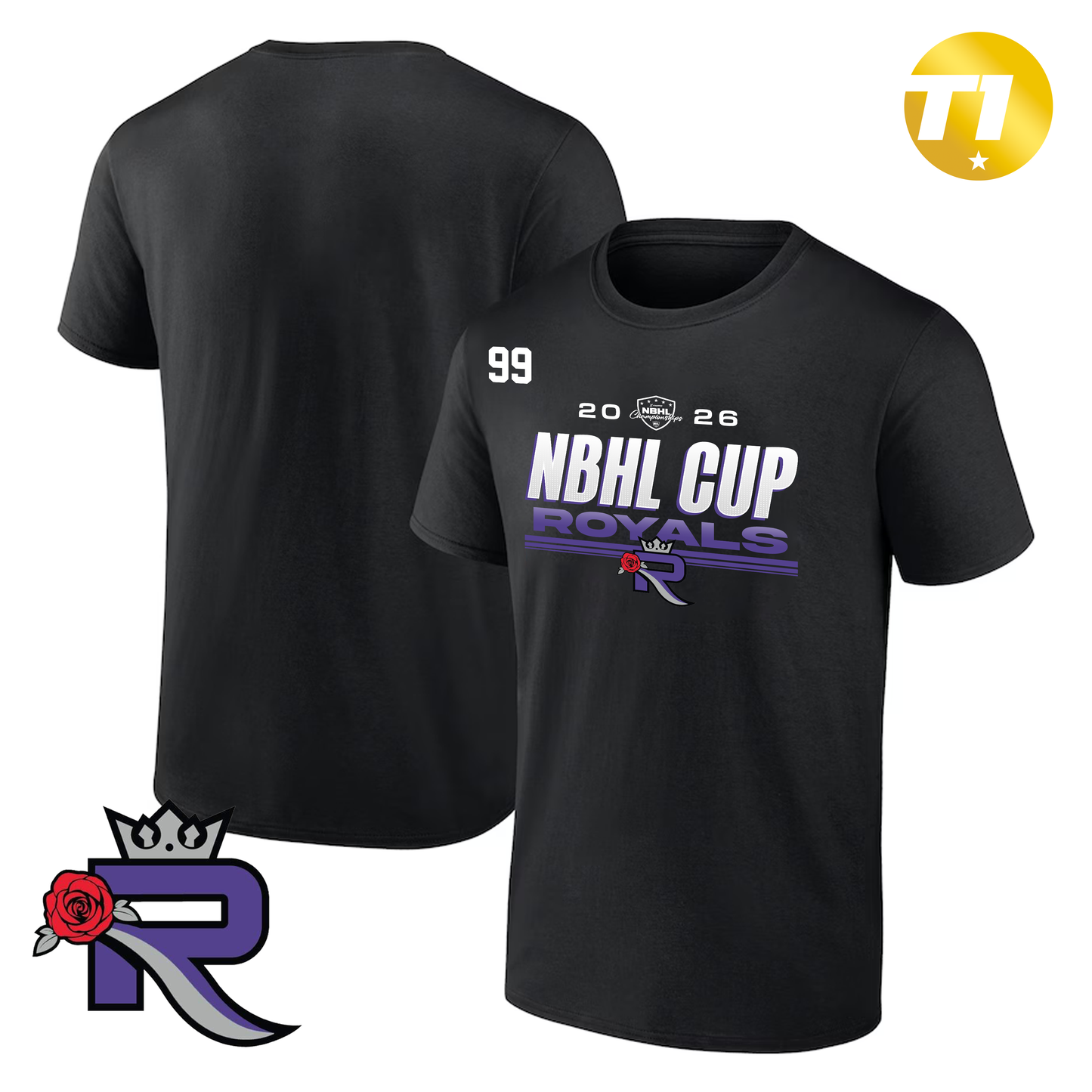 Rose City Royals 2026 NBHL Cup Player Tee