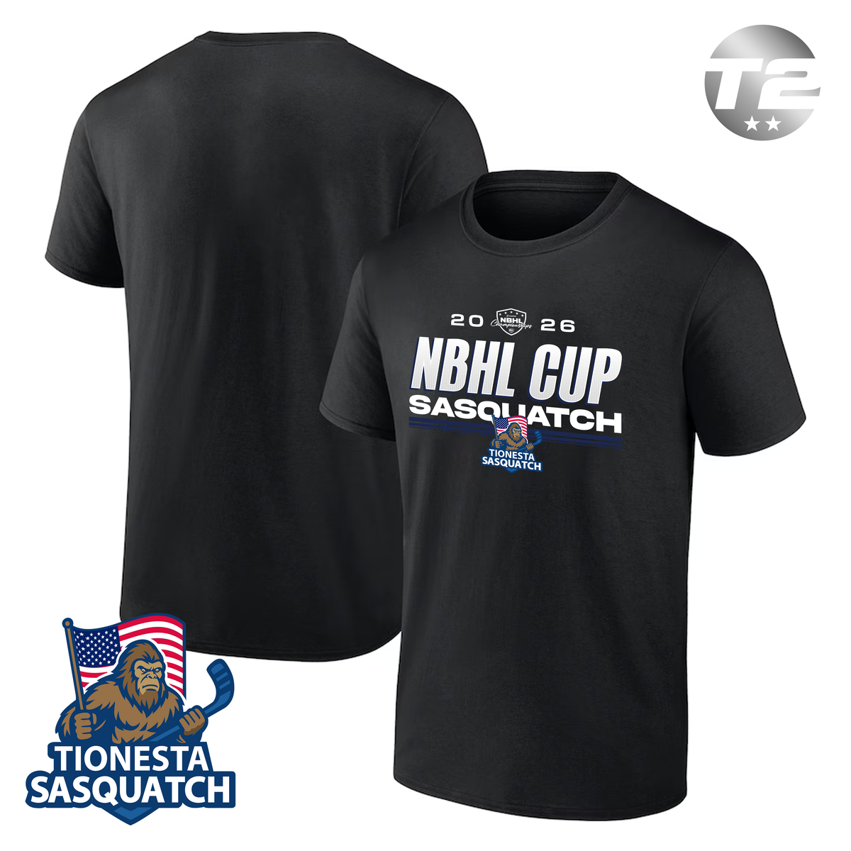 Tionesta Sasquatch 2026 NBHL Cup Player Tee