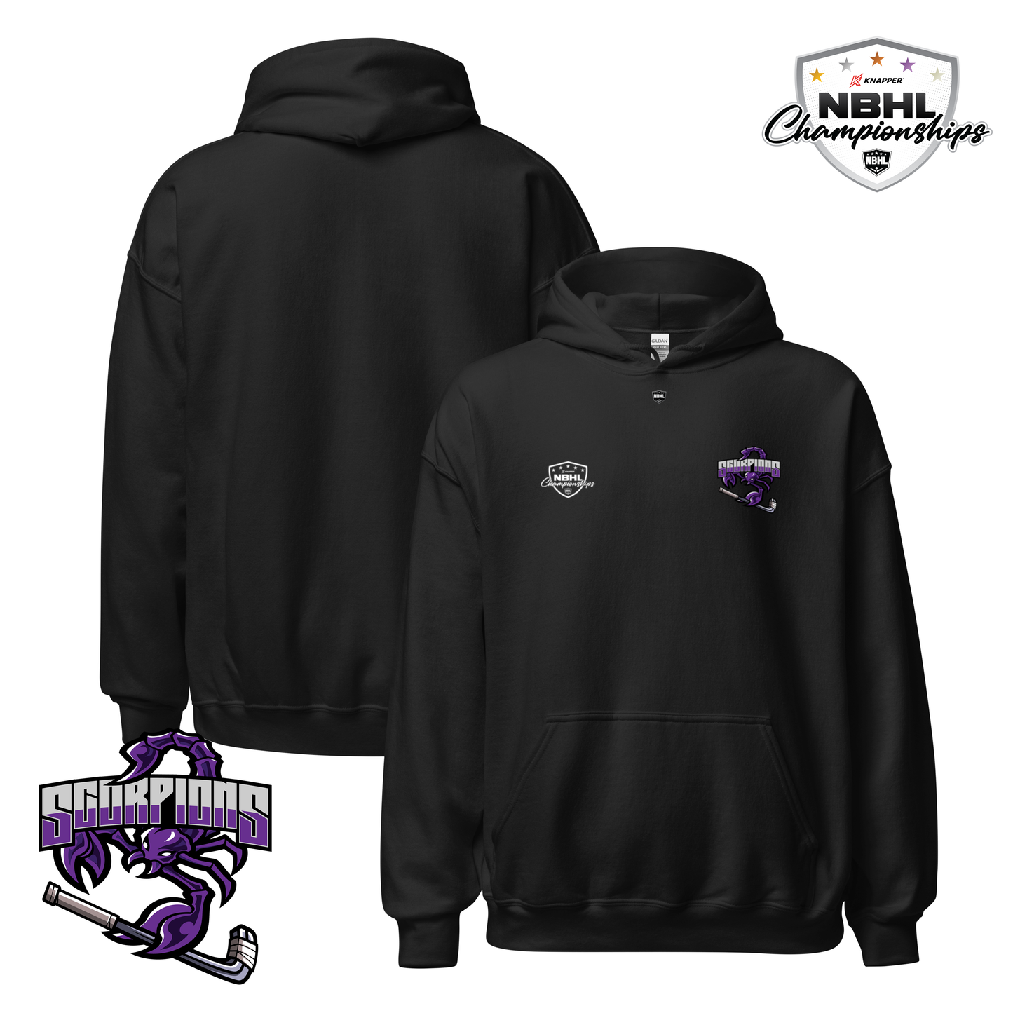 New England Scorpions 2026 NBHL Cup Team Hoodie