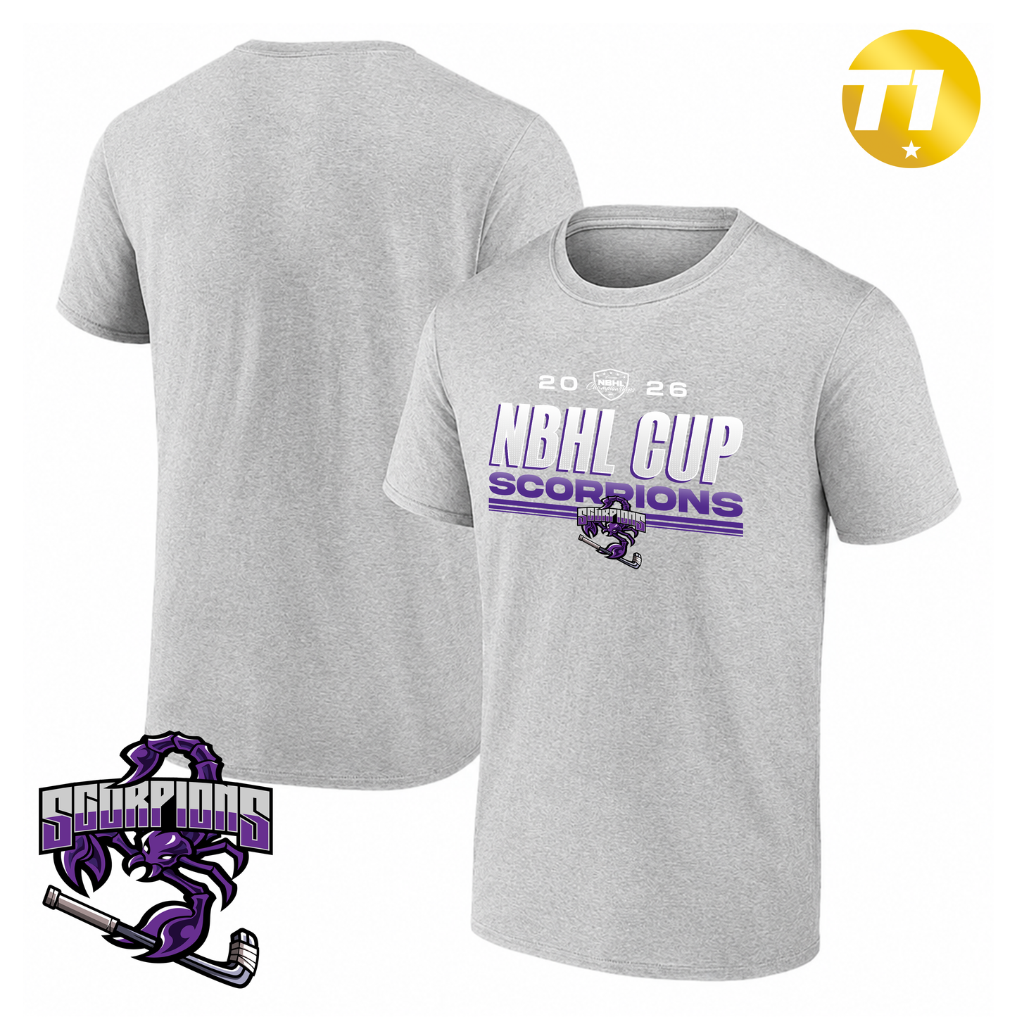 New England Scorpions 2026 NBHL Cup Player Tee