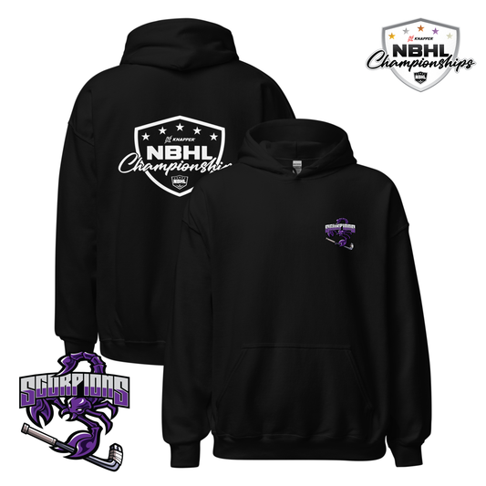 New England Scorpions 2025 NBHL Championships Team Hoodie