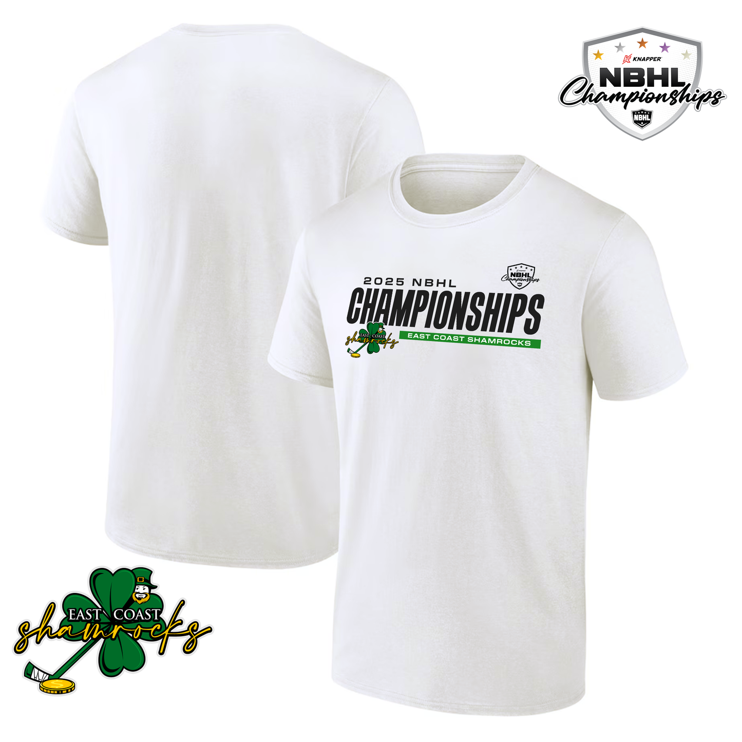 East Coast Shamrocks 2025 NBHL Championships T-Shirt
