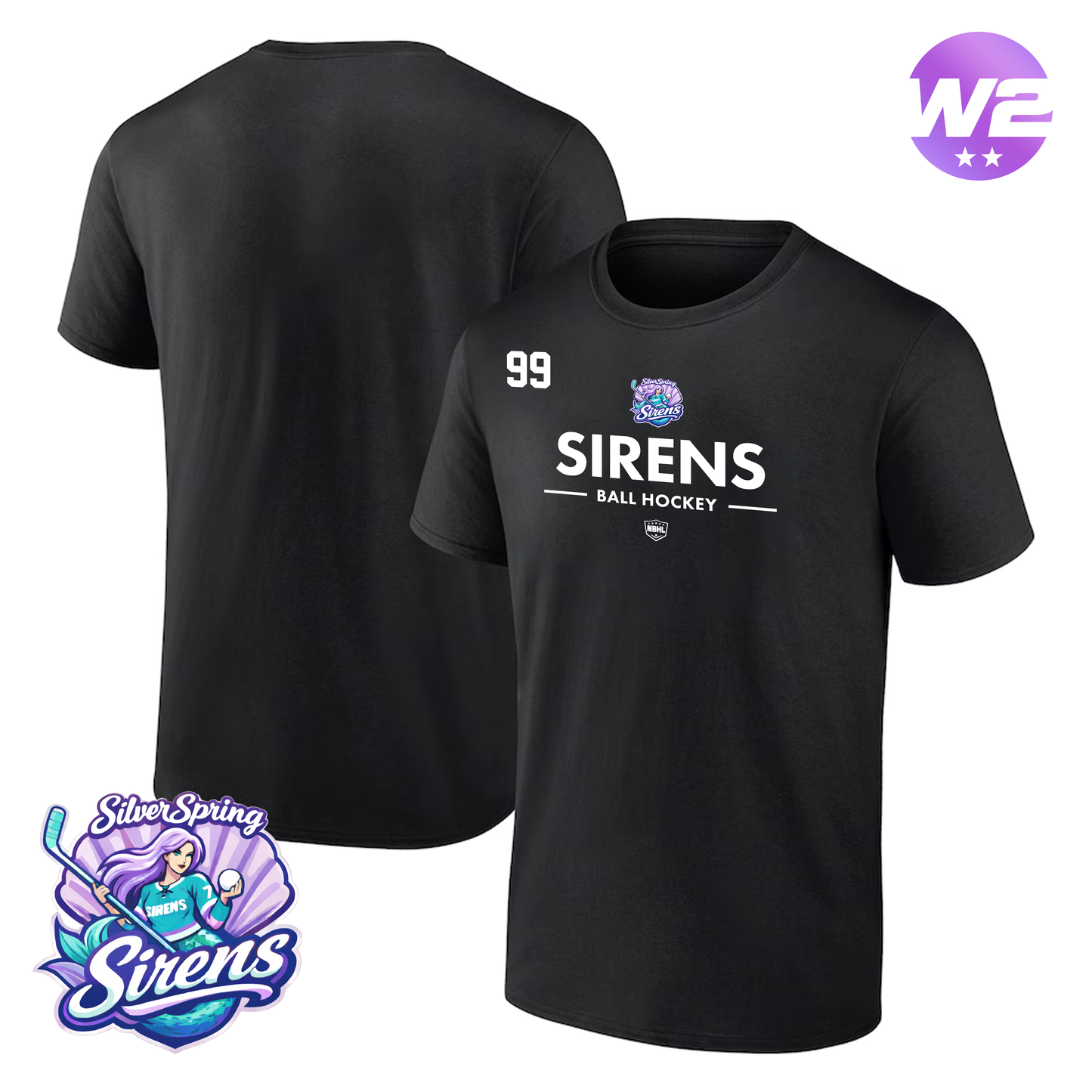 Silver Spring Sirens 2026 Authentic Pro Primary T-Shirt