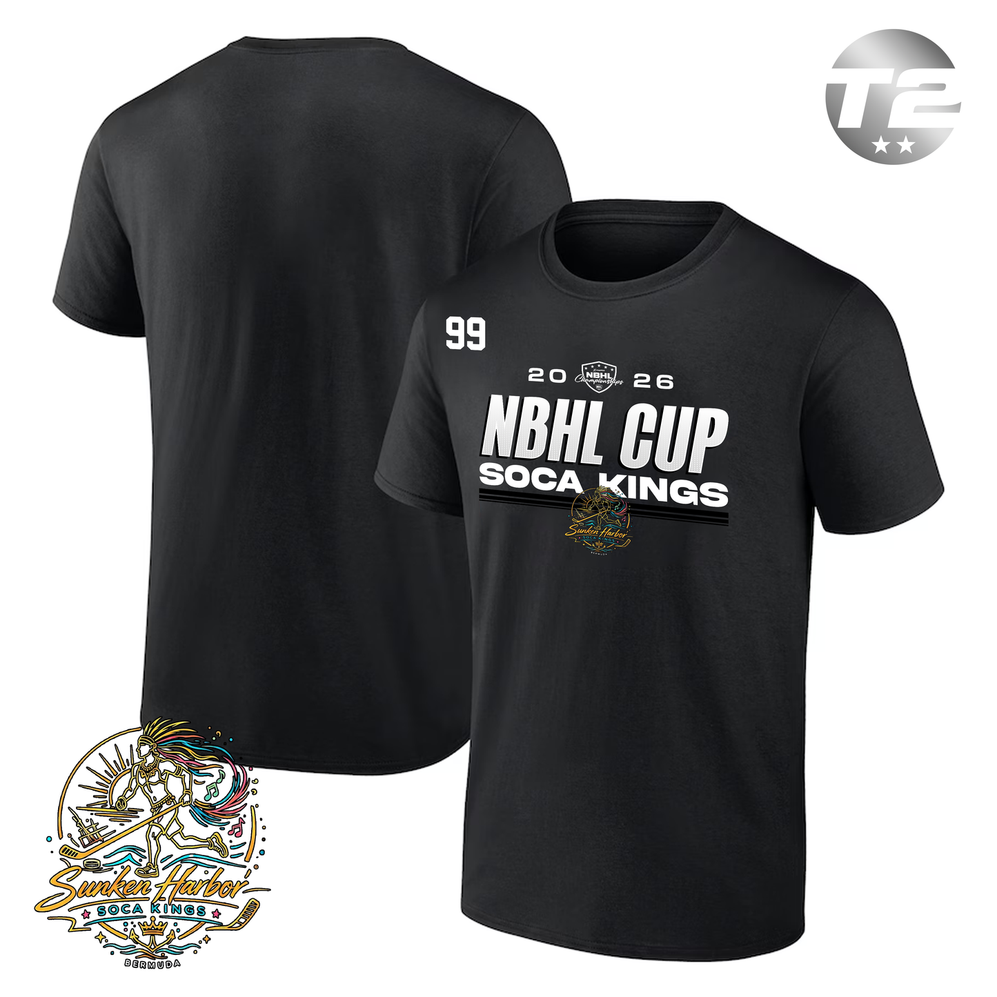 Sunken Harbor Soca Kings 2026 NBHL Cup Player Tee