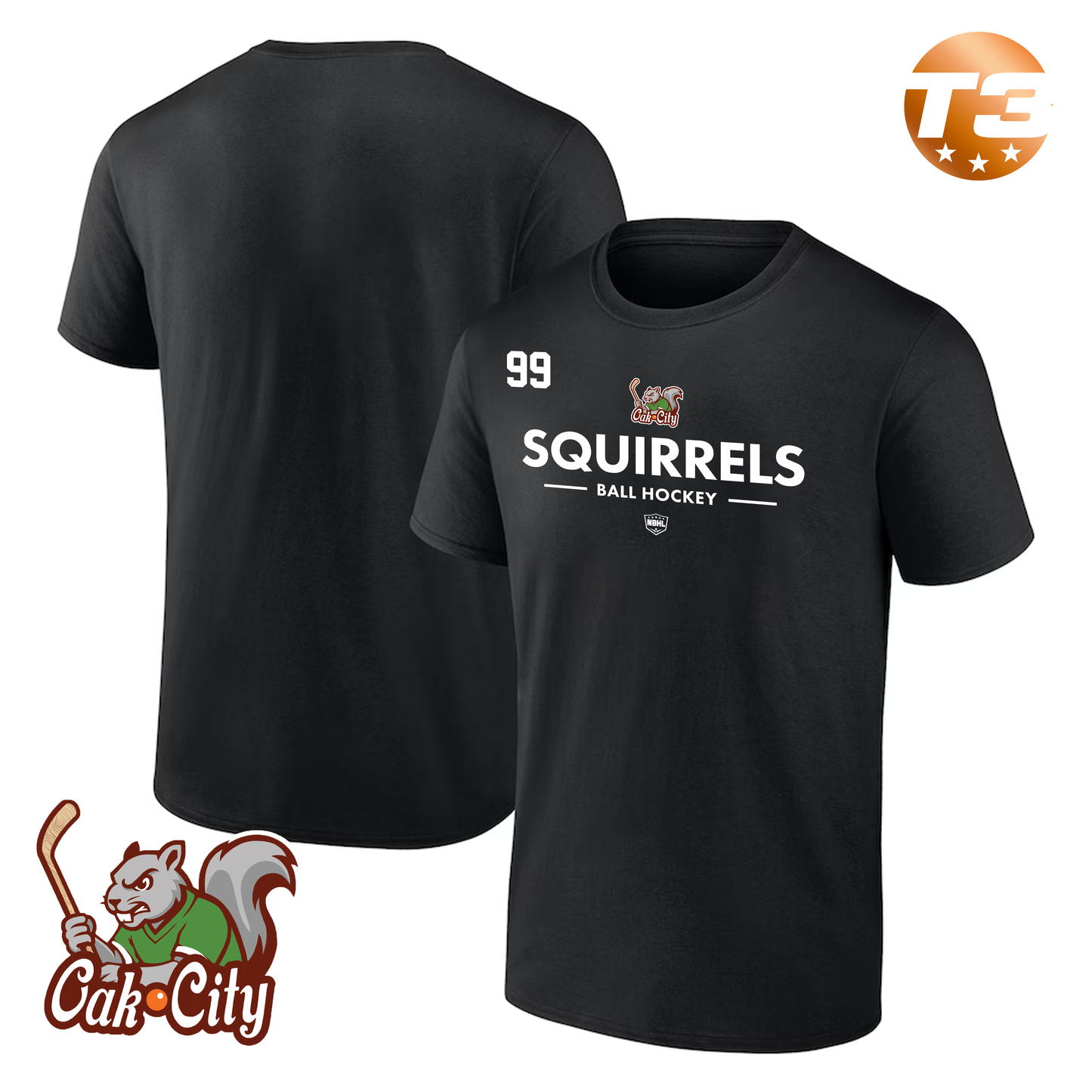 Raleigh Squirrels 2026 Authentic Pro Primary T-Shirt