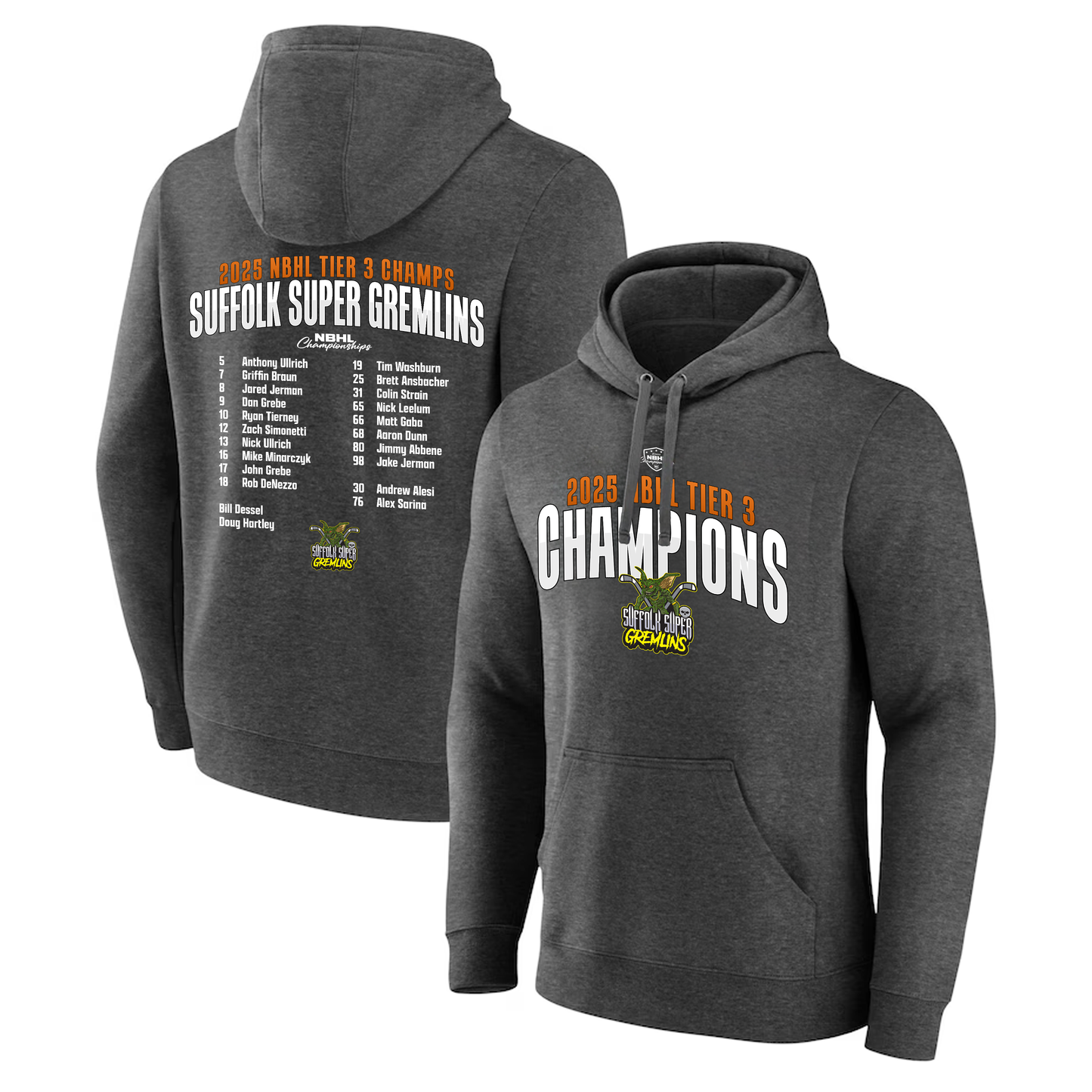 Suffolk Super Gremlins Tier 3 Champions Hoodie