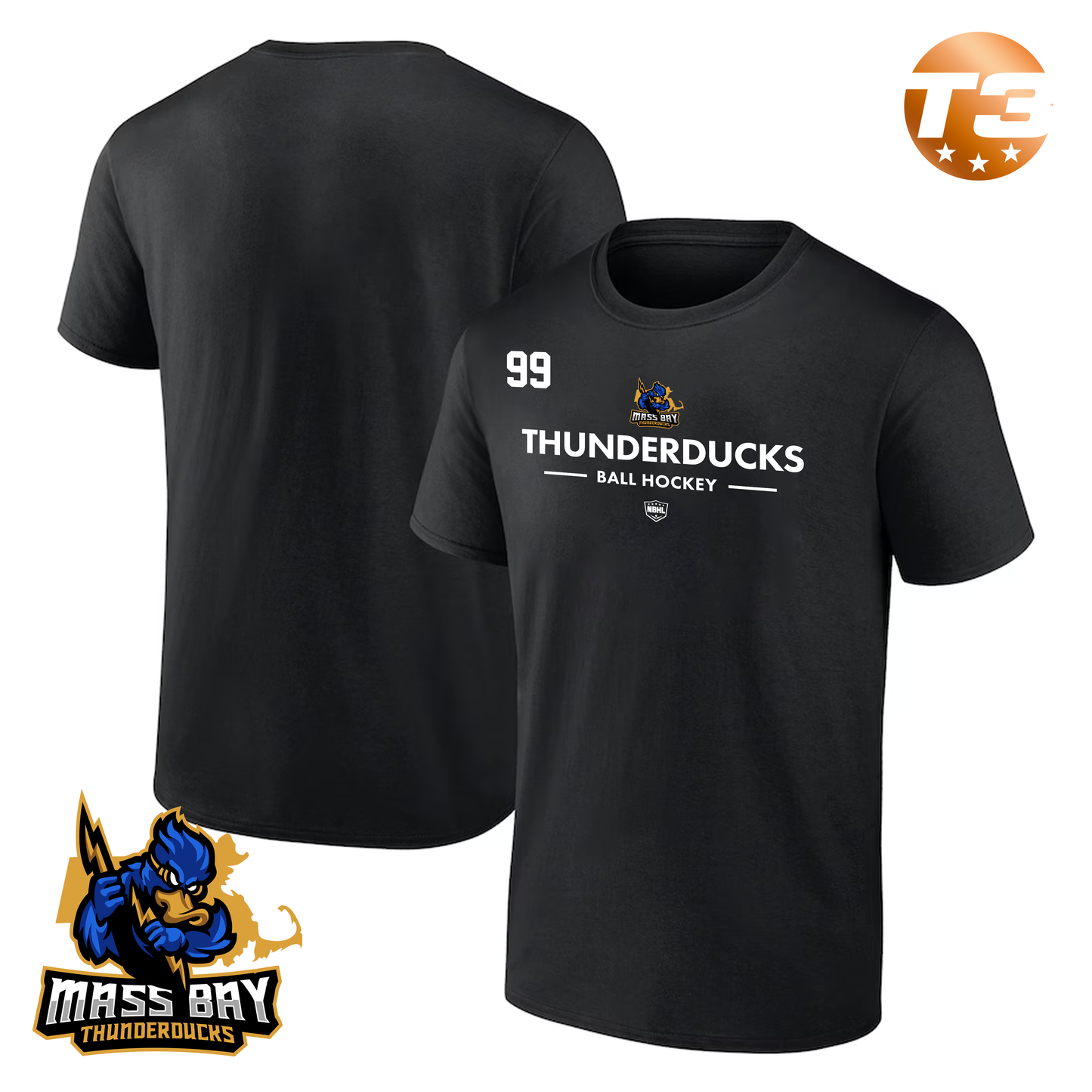 Massbay Thunderducks 2026 Authentic Pro Primary T-Shirt