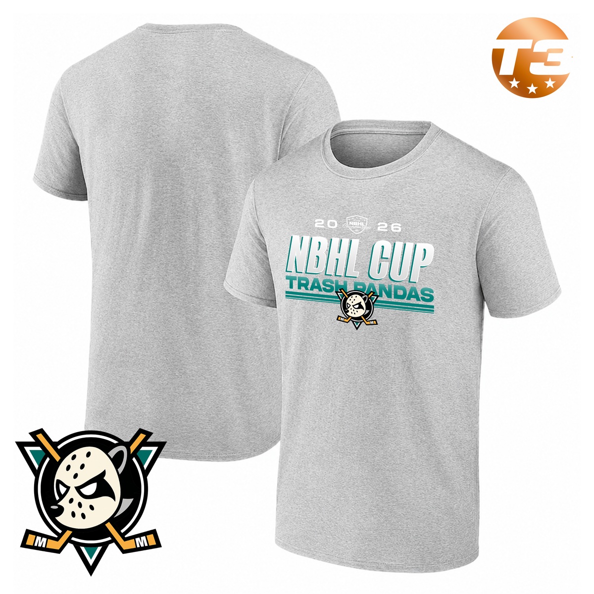 South Jersey Trash Pandas 2026 NBHL Cup Player Tee