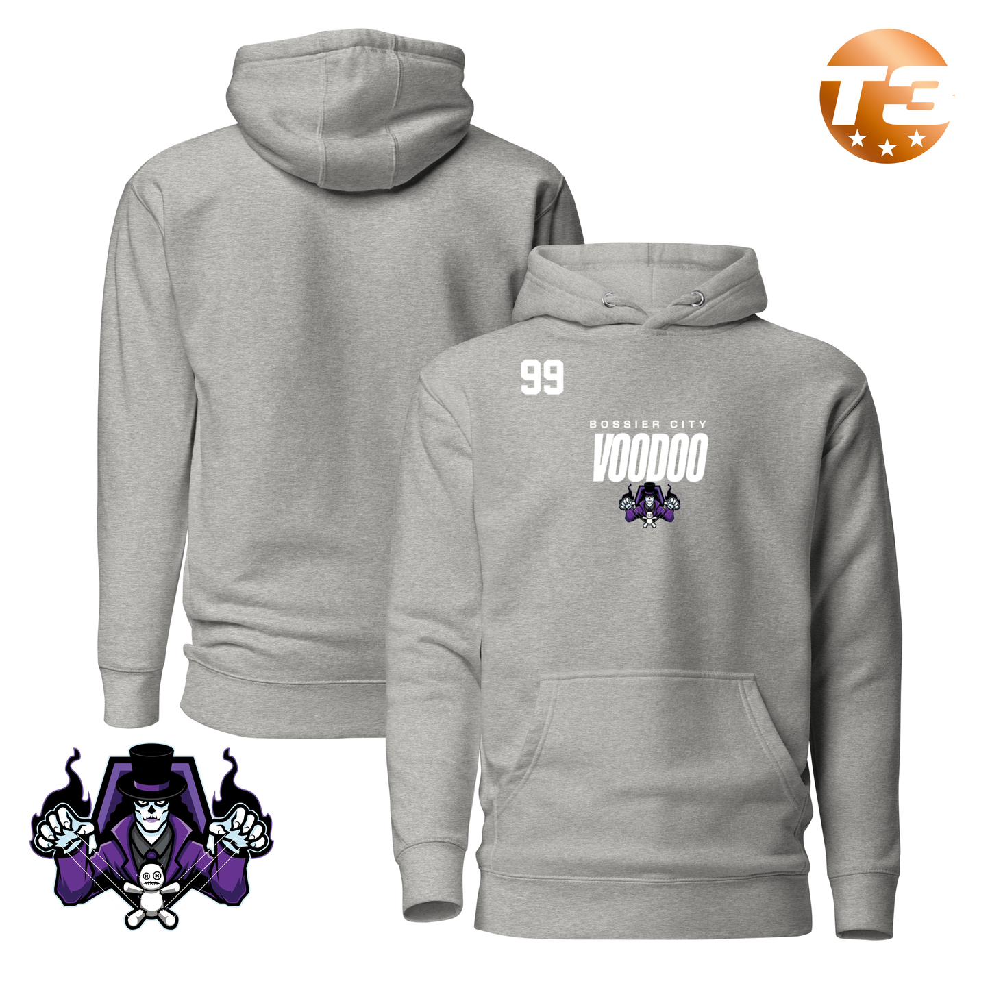 Bossier City Voodoo 2026 Performance Player Hoodie
