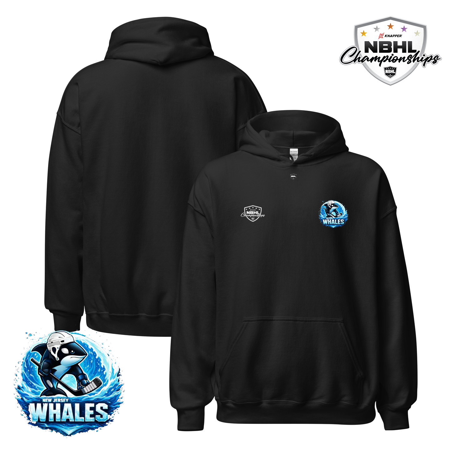 New Jersey Whales 2026 NBHL Cup Team Hoodie