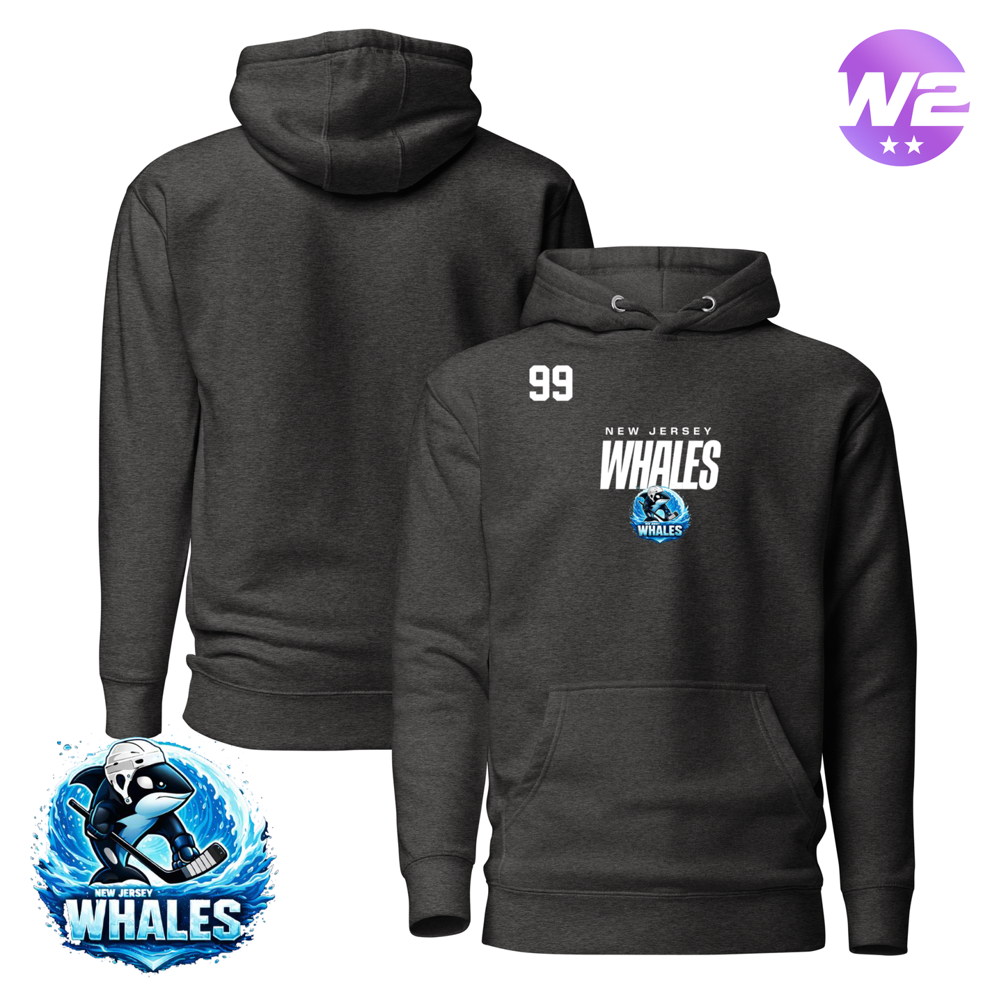 New Jersey Whales 2026 Performance Player Hoodie