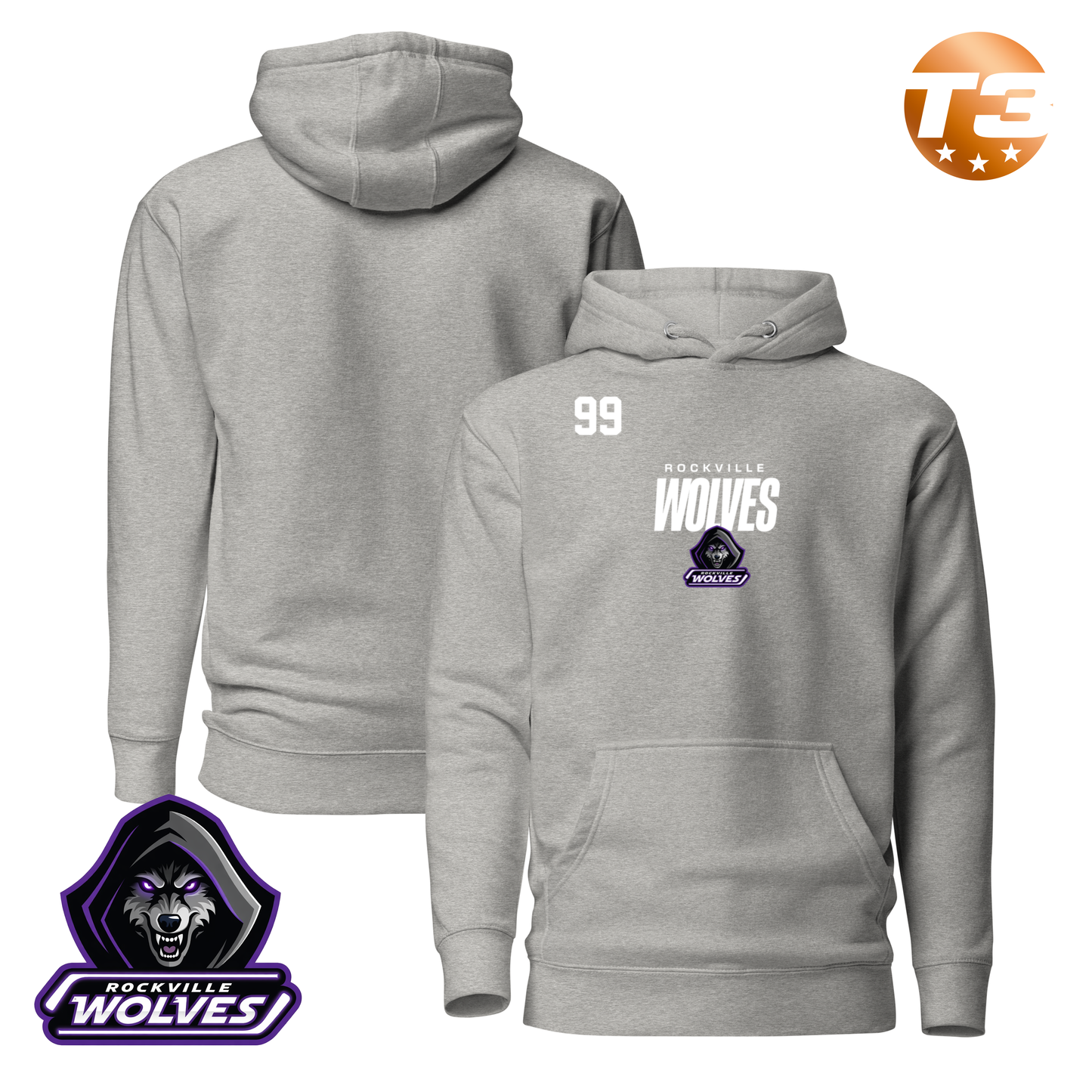 Rockville Wolves 2026 Performance Player Hoodie